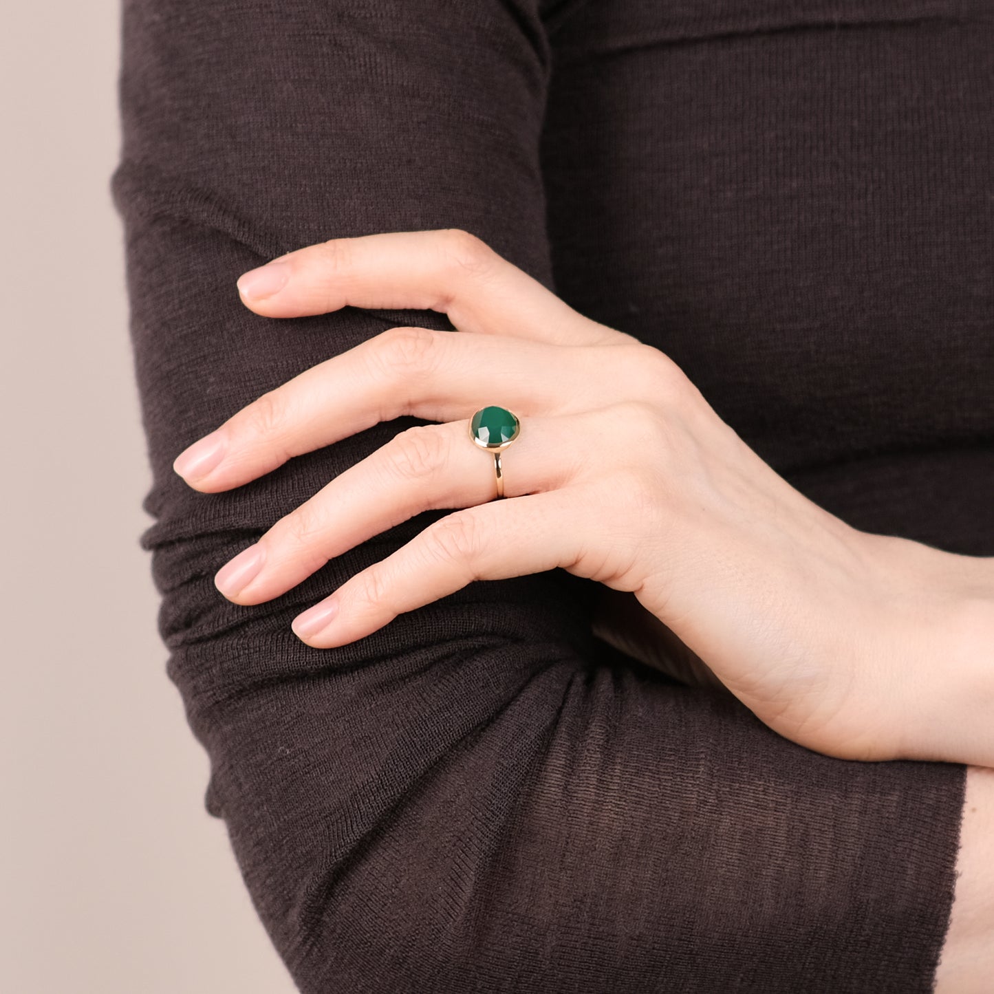 Green Onyx Ring