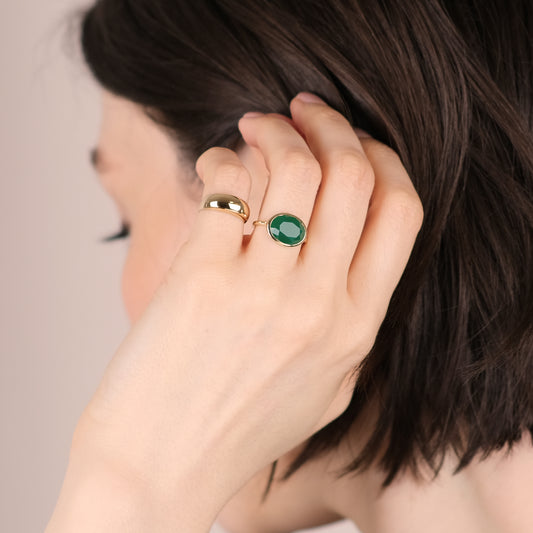 Green Onyx Ring