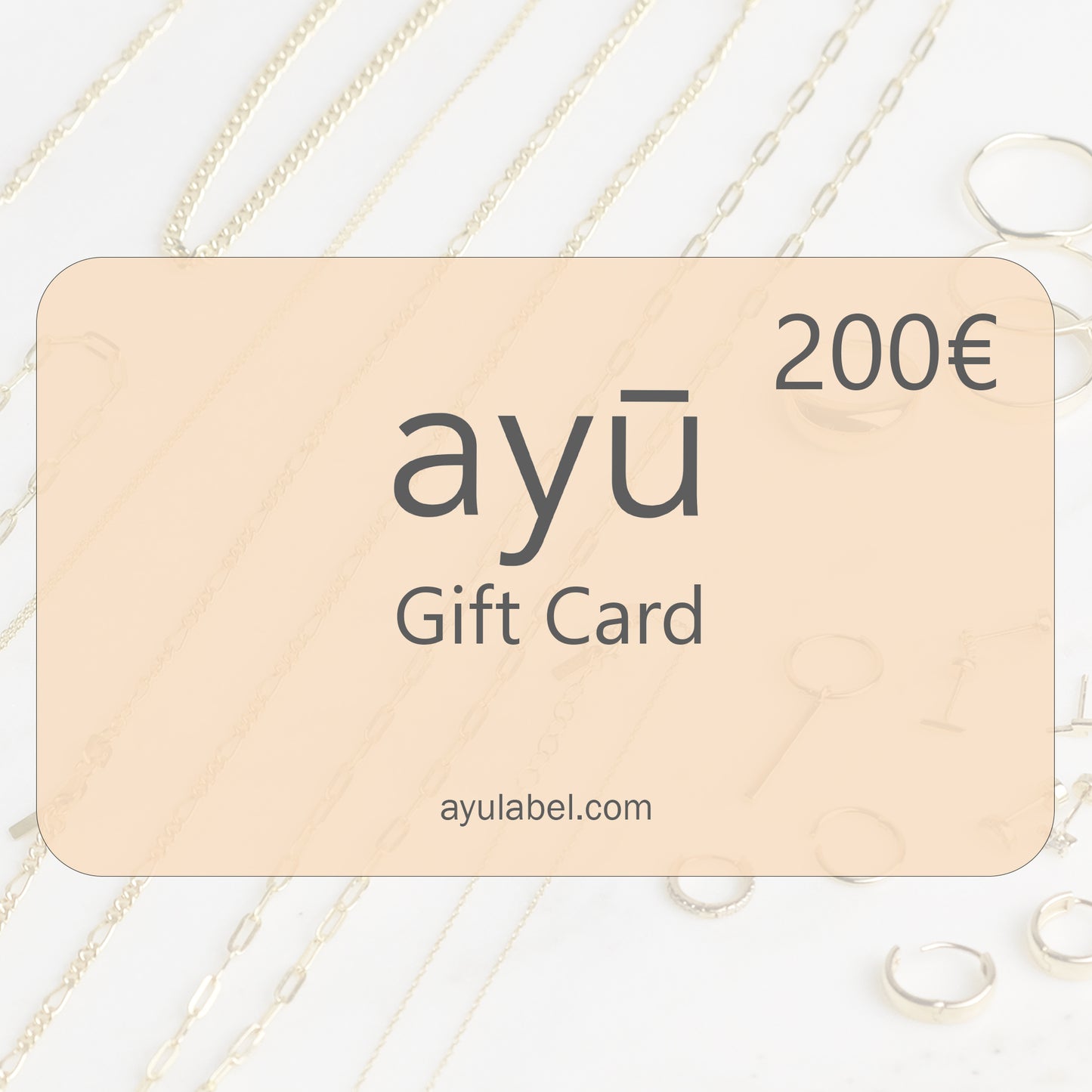 ayu Geschenkgutschein in Höhe von 200€
