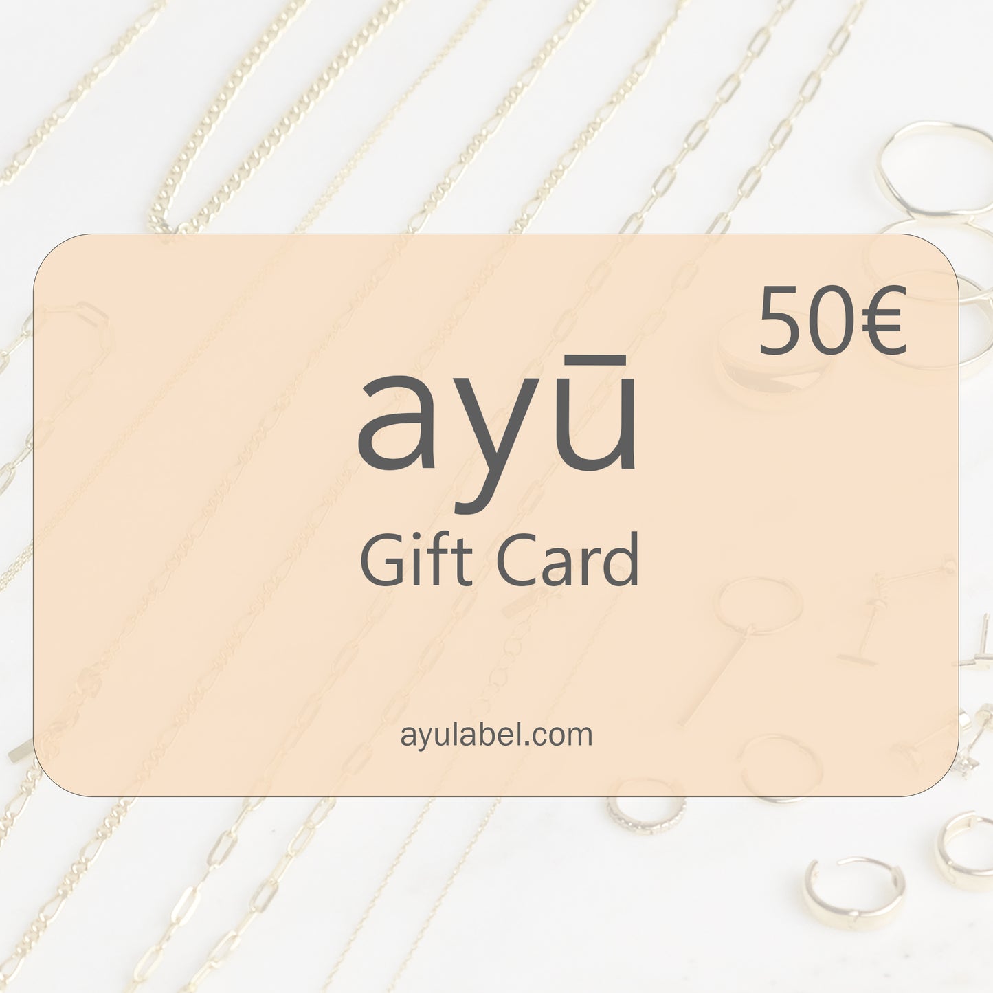 ayu Geschenkgutschein in Höhe von 50€