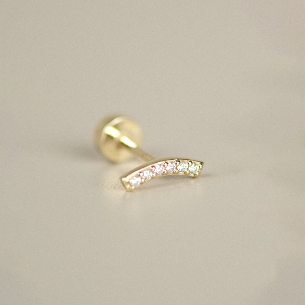 Diamond Curve Stud