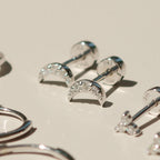 Diamond Moon Stud
