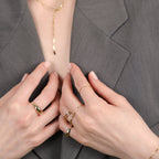 Diamond Row Stacking Ring