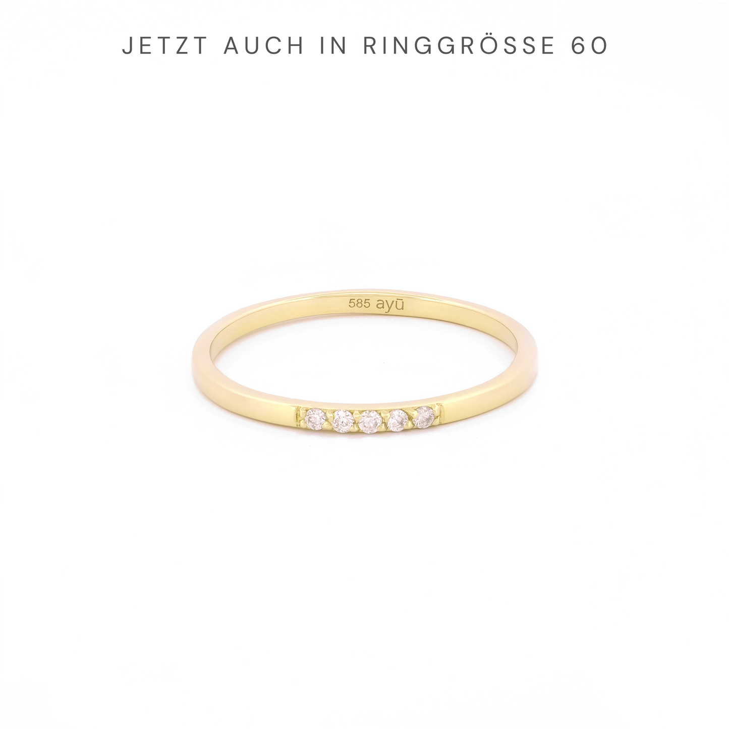 Diamond Row Stacking Ring