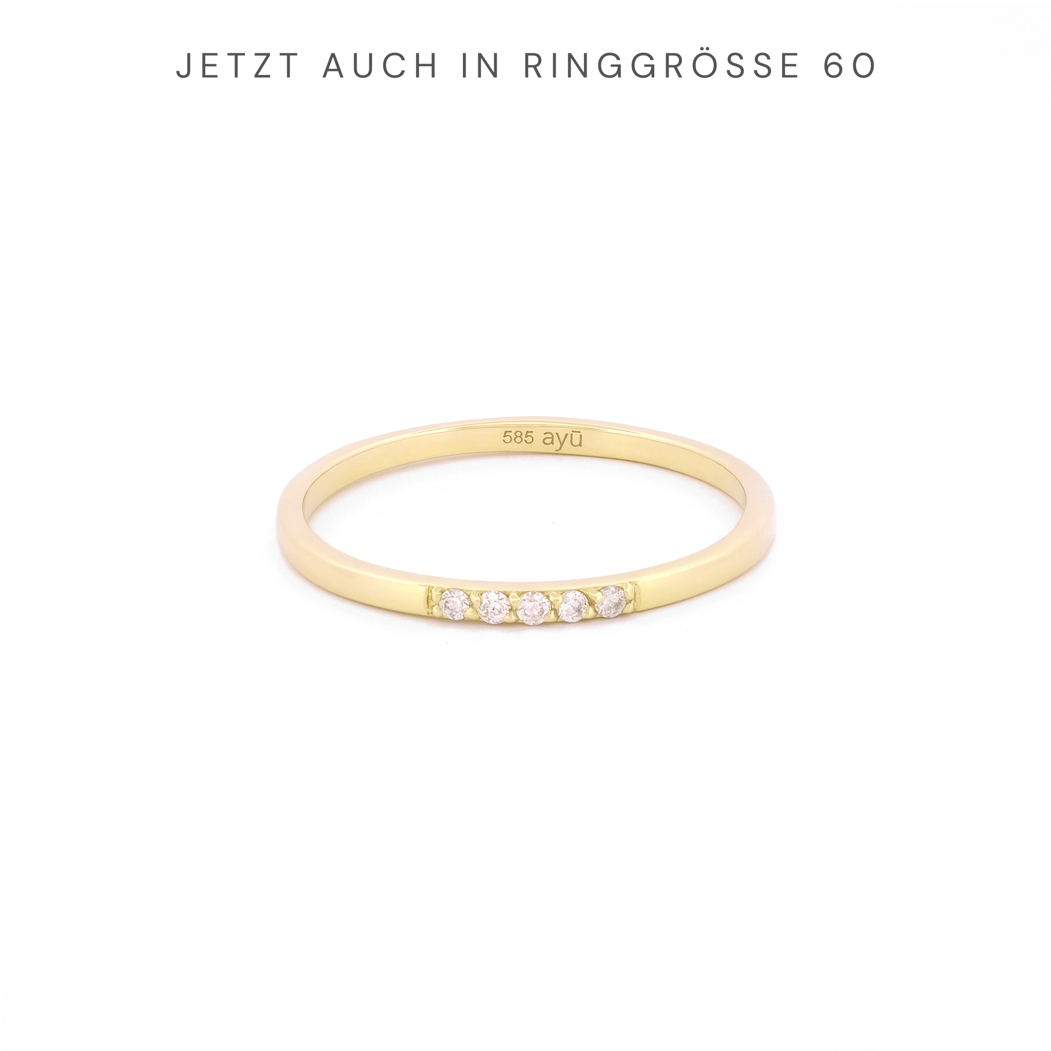 Diamond Row Stacking Ring