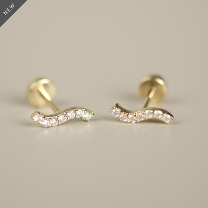 Diamond Wave Stud
