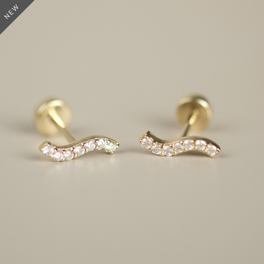 Diamond Wave Stud
