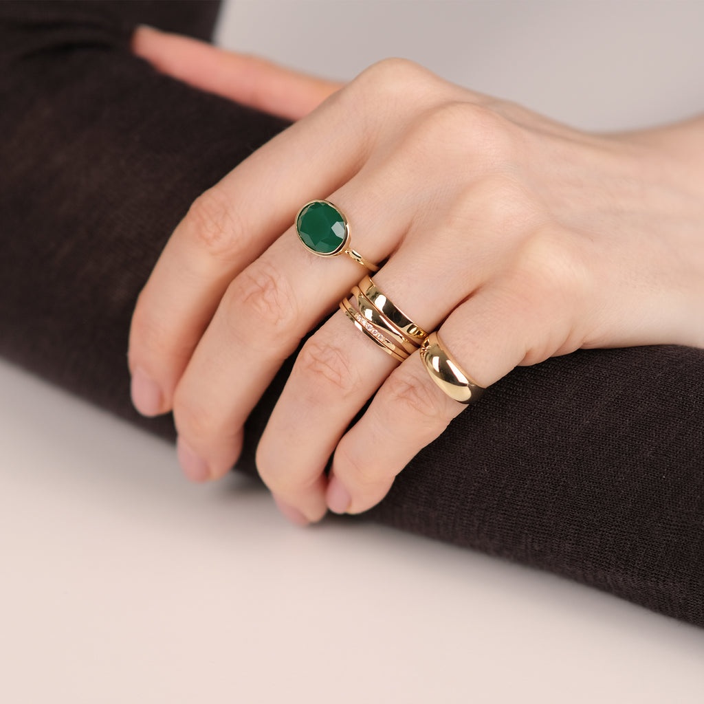 Green Onyx Ring