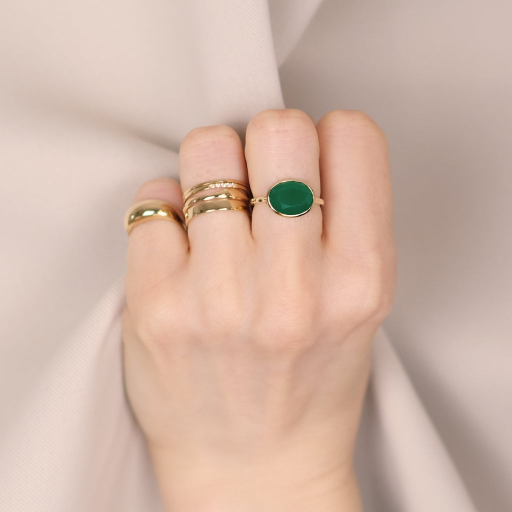 Green Onyx Ring