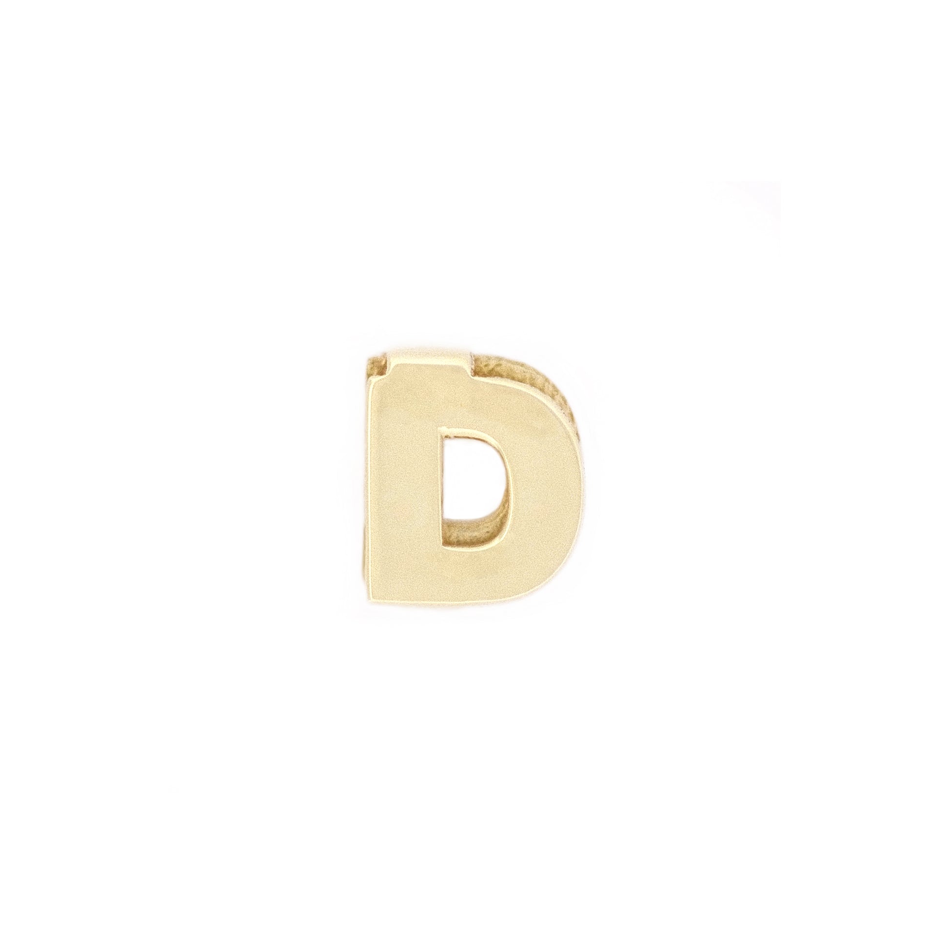 Buchstabenanhänger D aus 14k Echtgold.