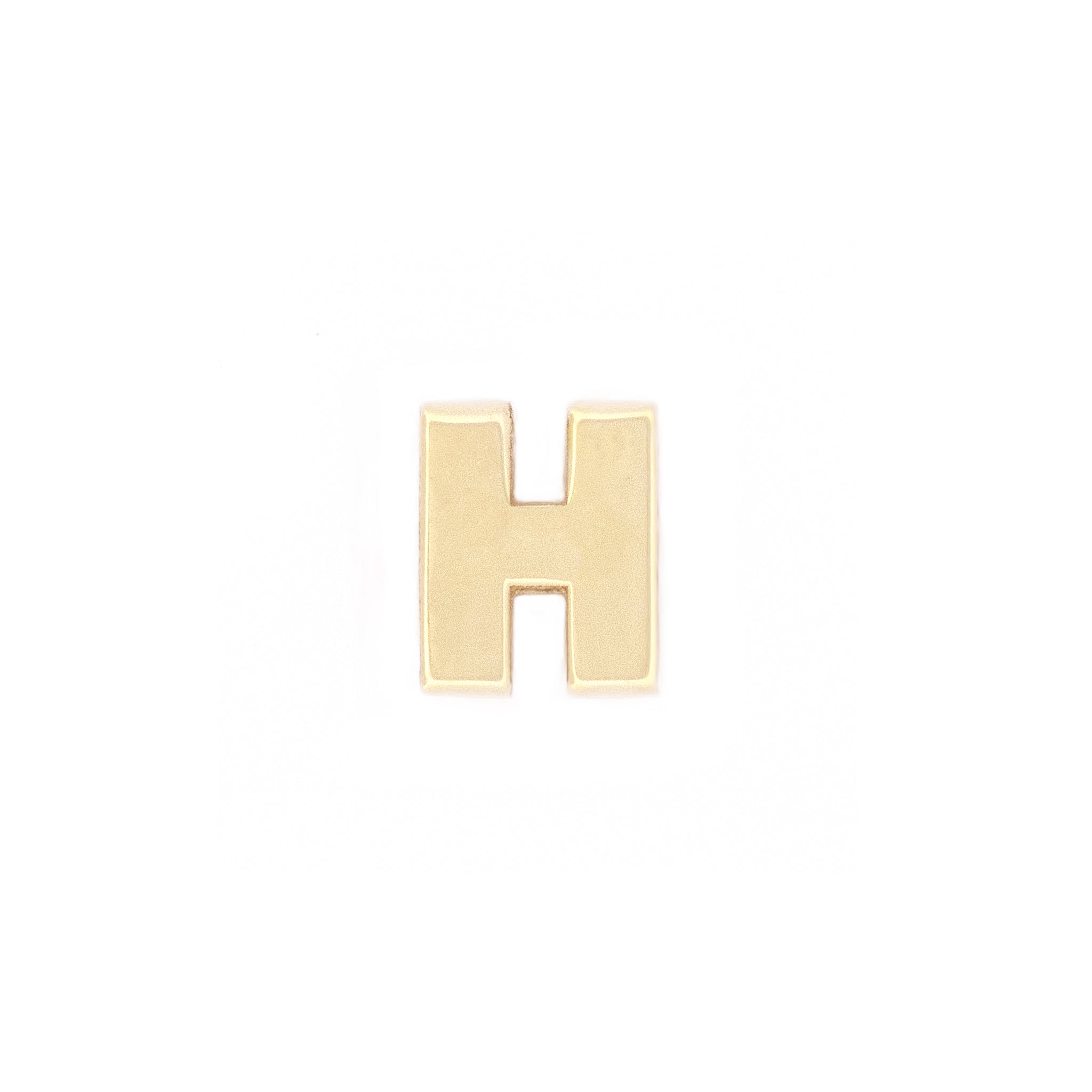 Buchstabenanhänger H aus 14k Echtgold.