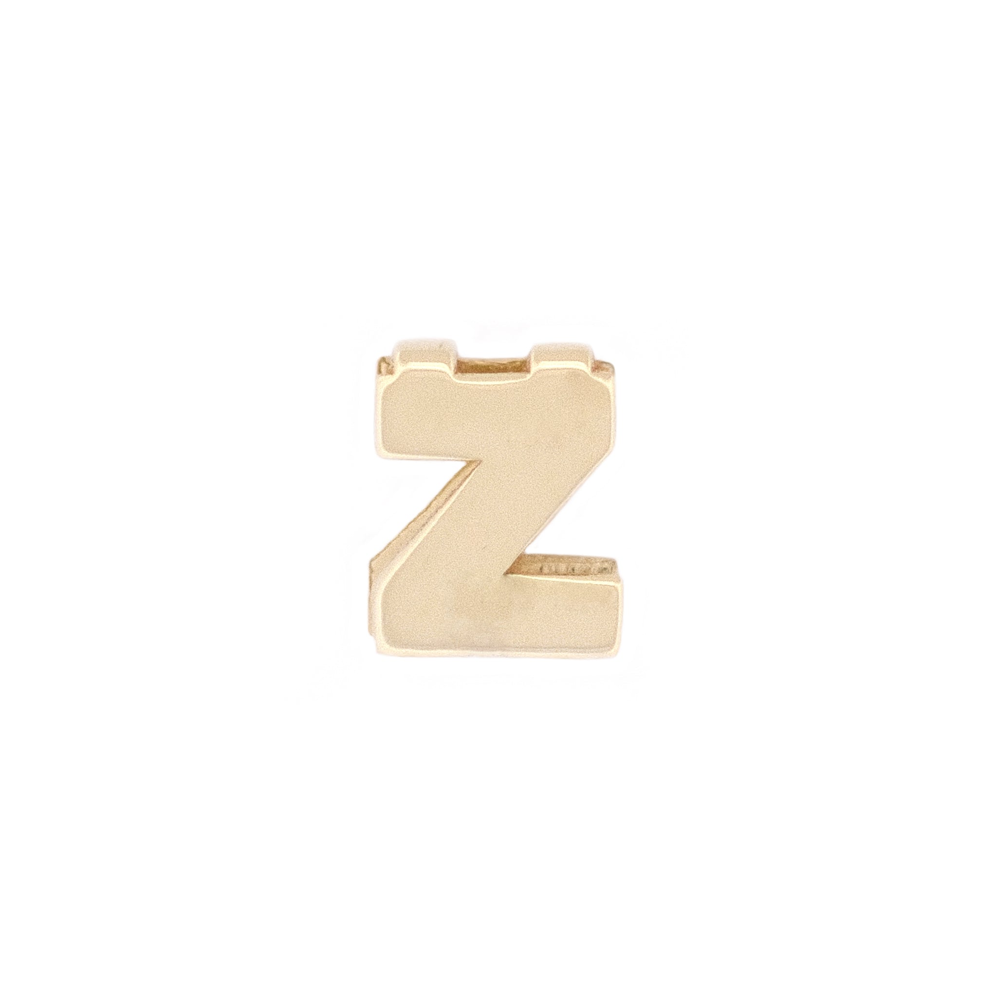 Buchstabenanhänger Z aus 14k Echtgold.