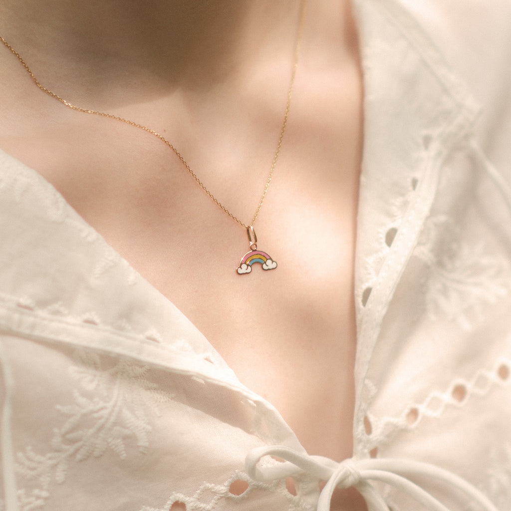 Rainbow & Clouds Pendant