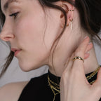 Small Bar Charm Earring