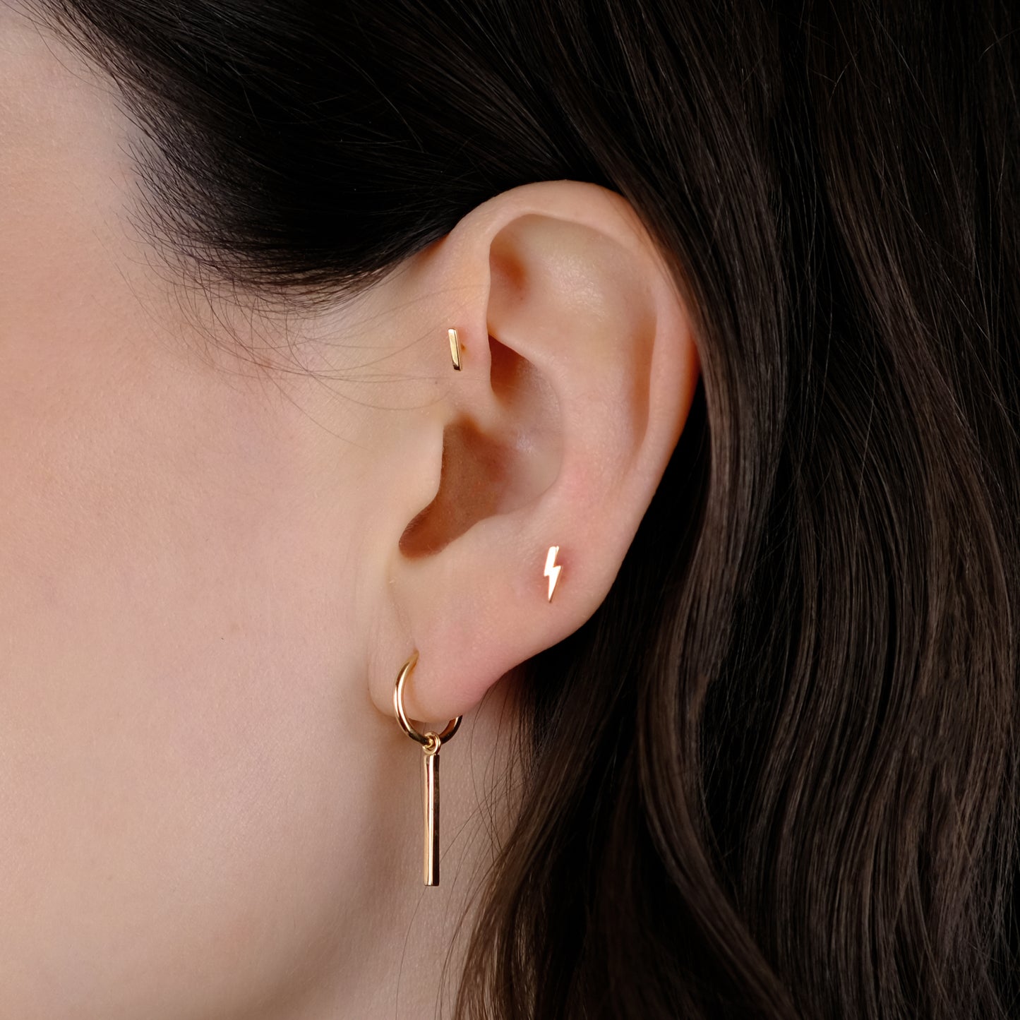 Small Bar Charm Earring