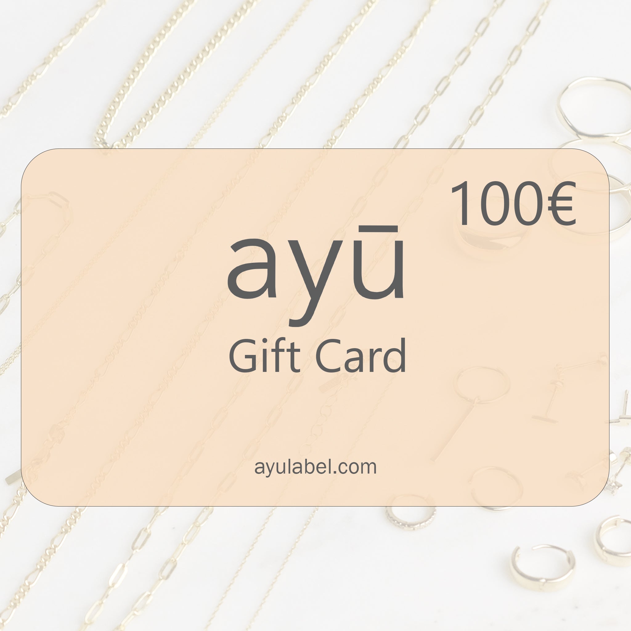 ayu Geschenkgutschein in Höhe von 100€